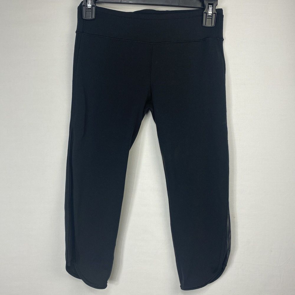 Ivivva By Lululemon Leggings Girls Size 12 Black Yoga Athletic Pockets Pants